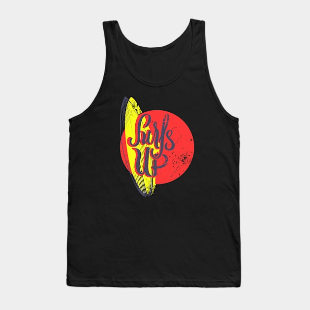 Surfs Up vintage Surfer Gift Tank Top by Foxxy Merch